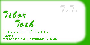 tibor toth business card